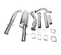 Exhaust Pipe auto For VW For GOLF For JETTA For MK4 99-04 1.8T 3" PIPE TURBO BACK EXHAUST CATBACK SYSTEM TIP Exhaust Pipe Steel Car