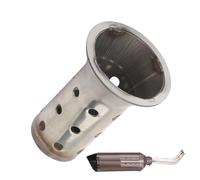 Exhaust Pipe Baffle Muffler, Motorcycle Exhausts Noise Eliminator, Heat-Resistant Sound Silencer, Stainless Steel Muffler Replacement for Motorbike Tailpipe, Reduced and Vibration Use