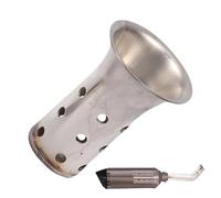 Exhaust Pipe Baffle Muffler, Motorcycle Exhausts Noise Eliminator, Heat-Resistant Sound Silencer, Stainless Steel Muffler Replacement for Motorbike Tailpipe, Reduced and Vibration Use