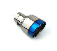 Exhaust Pipe BURNT BLUE Outlet 114 Stainless Steel Car Exhaust Tip Tail Pipe(In63 out114mm)