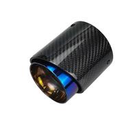 Exhaust Pipe Burnt Blue Pipe Black Carbon Fiber Exhaust Muffler Tip Fit For MINI For Cooper S F54/F55/F56/F57/F60/R55 R56 Tail Throat(Inlet 85mm)
