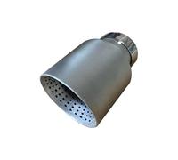 Exhaust Pipe Car 1Pcs Car Universal Single-outlet Stainless Steel Sandblast Exhaust Nozzle Matte Tip(73mm IN-101mm OUT)