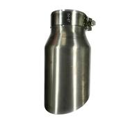 Exhaust Pipe Car 1PCS Universal 63/76MM Titanium Alloy Vehicle Refitting Exhaust Tip 15angle Car Muffler Tail Throat(Titanium 63-101-170)