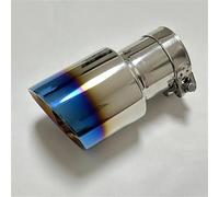Exhaust Pipe Car Attachment Exhaust Pipe Tail Pipe Muffler Sharp Tail Universal Stainless Steel Straight Edge Flared Blue 114mm 101mm 89mm Car End Pipes(63mm-89mm)