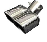 Exhaust Pipe Car Tailpipe Suitable For IX25 For For XRV For Jetta For Suzuki For Swift Stainless Steel Decorative Tail Throat(Silvery)