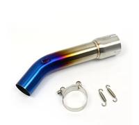 Exhaust Pipe Compatible With For YZF FZ1 FZ1N FZ1000 2006-2015 Motorcycle Racing Exhaust Modified Middle Link Pipe Motorcycle Exhaust Vent Link Pipe