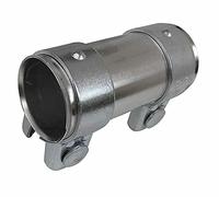 Exhaust Pipe Connector - 40mm to 44.5mm x 125mm - Heavy Duty Adaptor Sleeve Clamp.