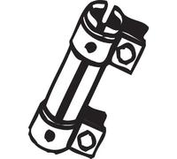 Bosal Exhaust Pipe Connector 265-955 Double Clamp 61x125mm