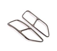 Exhaust Pipe Cover 2PCS Car Tail Exhaust Pipes Cover Tail Throat Frame Decorative Trim Accessories Compatible With A5 A4 B9 2020 2021 2022 2023 2024(Black)