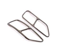 Exhaust Pipe Cover 2PCS Car Tail Exhaust Pipes Tail Throat Frame Cover Trim Accessories Compatible With A5 A4 B9 2021 2022 2023 2024(Black)