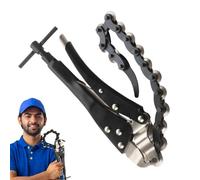 Exhaust Pipe Cutter, Exhaust Cutter,Black Lock-Grip Pliers Exhaust Cutter - Exhaust Pipe Chain, Exhaust Pipe Cutter, Pipe Cutter Chain, Pipe Mounting Wrench Tool for Copper Pipe