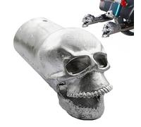 Exhaust Pipe Decoration,Skull Design Exhaust Pipe Attachment - Cool Muffler Ornament Against Dust Rain Rocks for Tractor Truck Trailer Motorcycle