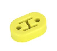 Exhaust Pipe Diameter 11mm 2 Holes Universal Car Polyurethane Exhaust Tail Pipe Mount Brackets Hanger Insulator For WLR8952 Exhaust Tip(1 piece yellow)