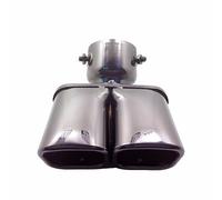 Exhaust Pipe Ends 1Piece 2016-2018 For Toyota For Cruiser 150 Series Prado Exit Exhaust Pipe Tail Muffler Steel Car Accessory Pipe Tailpipe Tip(Silver)