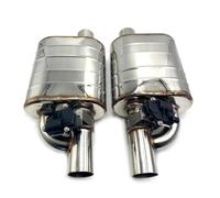 Exhaust Pipe Exhaust Electric Valve Control Exhaust Pipe Kit Adjustable Valve Angle Silencer Stainless Universal 51 63 76MM Car Exhaust Pipes(76mm)