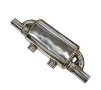 Exhaust Pipe Exhaust Pipe Vacuum Pump Variable Valve Mufflers Remote Control Stainless Steel Universal T Shape Two In Two Out 63MM Car Exhaust Pipes(76MM)