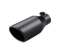 Exhaust pipe Exhaust Tip 3 Inch Inlet 5 Inch Outlet 12 Inch Overall Length Bolt On Stainless Steel Black Exhaust Tailpipe Car Exhaust Tail Pipe