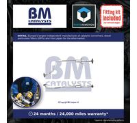 Exhaust Pipe + Fitting Kit fits NISSAN MICRA K13 1.2 Centre 10 to 15 HR12DE BM