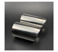Exhaust Pipe Flue Muffler 2pcs Car Exhaust Pipe Covers Car Styling Silencer Case For A3 For A4 For B8 For A5 For A6 For Q5 2012-2017(Silver)