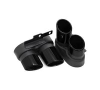 Exhaust Pipe For 2019-2024 For A6 A7 C8 Exhaust Upgrade S6 S7 Stainless Steel Black Muffler Tip System Tail Throat(Not cut Black)