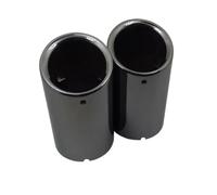 Exhaust Pipe For A1/A3/A4 B8 2009-2016 Q5 2009-2012 2PC Exhaust Muffler Tips Tailpipe Tip(Titanium black)