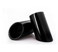 Exhaust Pipe For A1 A3 A4L A5 A6L Q3 Q5 2Pcs Car Tail Throat Exhaust Pipe Tailpipe Tip(Black)