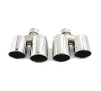 Exhaust Pipe For Alfa For Romeo For Giulia For Juliet Exhaust Pipe Modification Four-leaf Clover Version Four Out Carbon Fiber Tail Throat Tail Throat(Stainless steel)