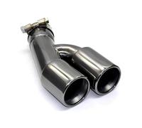 Exhaust Pipe For BMW For 3 Series 318i F30 2013-2016 One Pcs Stainless Steel Exhaust Titanium Black Double Out Muffler Tips Tailpipe Tail Throat(Black)