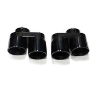 Exhaust Pipe For BMW G05 For X5 G06 For X6 G07 For X7 2019+ Carbon Fiber Exhaust Tip Muffler Pipe No Welding Nozzle Exhaust Tips Muffler(Black)