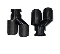 Exhaust Pipe For BMW G20 G21 G23 G42 M240i M340i M440i Exhaust Pipe Upgrade Quad Muffler Tip Nozzle Exhaust Head Carbon Fiber Tailpipe(D)