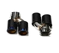 Exhaust Pipe For BMW M340i G20 G21 G22 G23 M440i G42 M240i Muffler Tailpipe Exhaust System Car Exhaust Pipe Carbon Fiber Four Exhaust Tip(Carbon Fiber D)