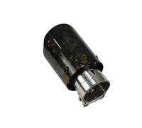 Exhaust Pipe For Car Modify Upgrade Foil Gold Forged Carbon Muffler Tip Universal Exhaust System Stainless Mufflers Nozzle Tail Throat(Gold In60-Out 101mm)