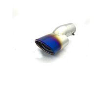 exhaust pipe For Civic 10th For Gen 2016 2017 Car Black Blue Chrome Rear Stainless Steel Exhaust Muffler End Tail Pipe Outlet Tips(Blue)