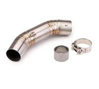 Exhaust Pipe For DUKE 125 250 390 For ADV For Adventure 2017-2023 51mm Motorcycle Exhaust Middle Link Pipe Muffler Connection Tube(Titanium Alloy)