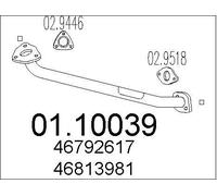 MTS 01.10039 Exhaust Pipe