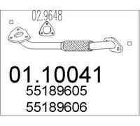 MTS 01.10041 Exhaust Pipe