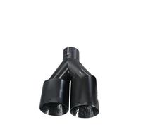 Exhaust Pipe For GTI MK7 For Golf7 Nozzle Double Outlet Exhaust Tips Frosted Stainless Steel Car Muffler Universal 51mm 60mm 63mm Tail Throat(Left in63-out89mm)