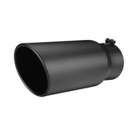 Exhaust Pipe For Mitsubishi For Pajero IV 4th V87 V88 V93 2006-2016 Car Straight Exhaust Tail Throat Tailpipe Tip 12inch Length Exhaust Tips Muffler(Black)