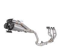 Exhaust Pipe For Ninja For ZX-4R ZX-4RR Full System Refit Double Outlet Side Carbon Fibre Tail End Muffler Link Pipe Motorcycle Exhaust Vent Link Pipe