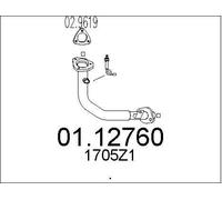 MTS 01.12760 Exhaust Pipe