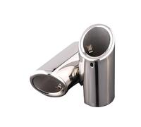 exhaust pipe For Skoda for Octavia A5 A7 for Superb for Yeti 1.4T .6T 2pcs Stainless Steel Car Automobiles Exhaust for Pipe Cover Muffler for(Silver)