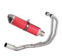 Exhaust Pipe For Ya&ma&ha For R3 R25 MT03 Motorcycle Exhaust Escape Moto Full System Front Link Pipe Motorcycle Exhaust Escape(Red)