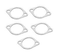 Exhaust Pipe Gasket, 5Pcs 3'' Ceramic Exhaust Pipe Metal Gasket with Reinforced 3in 76mm Downpipefor 3” exhaust gasket fiesta st180 cobra exhaust 3” gasketsexhaust gasket 3