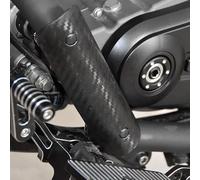 Exhaust Pipe Guard Fit For Kingira 500/450 Napoleon 450 Black Flag 500 Motorcycle Exhaust Pipe Heat Shield(Carbon fiber-Straigh)