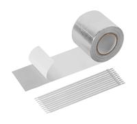 Exhaust Pipe Heat Insulation Tape 5cm X 20m - Self-Adhesive Exhaust Manifold Wrap With 20 Stainless Steel Cable Ties | High Temperature Resistant Automotive Motorcycle Repair Tape