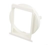 Exhaust Pipe Interface Adapter for Portable Air Conditioners - 130 mm Diameter Hose Connector, for Midea & Other Brands, White Plastic Baffle Joint for Window Sash Kit(Body connector)