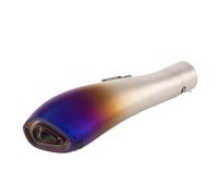 Exhaust Pipe Motorbike Exhaust Pipe 51mm/61mm Motorcycle Exhaust Muffler With For R15 XSR125 MT03 R7(Blue)