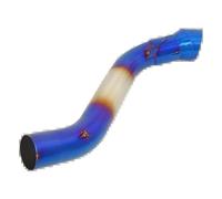 Exhaust Pipe Motorcycle Exhaust Escape Modified 60mm Interface Mid Link Pipe For CB650F For CBR650F 2014-2018 For CB650R For CBR650 2019 2022 Exhaust Pipe Silencer(Blue)
