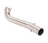 Exhaust Pipe Motorcycle Exhaust Escape Modified 60mm Interface Mid Link Pipe For CB650F For CBR650F 2014-2018 For CB650R For CBR650 2019 2022 Exhaust Pipe Silencer(Silver)