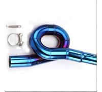 Exhaust Pipe Motorcycle Exhaust Middle Pipe For Benelli 300 BJ300 GS BN302 TNT300 BJ TNT 2014-2018 51mm Mid Lin Connection Silencer Motorbike(Blue)